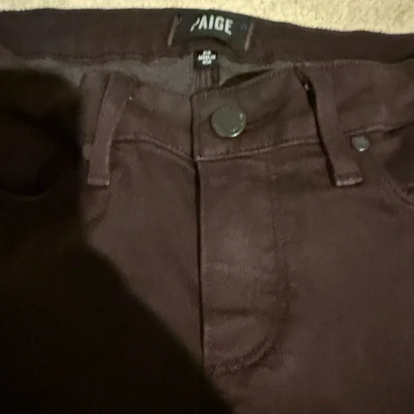 PAIGE  Verdugo Ultra Skinny Deep Brown Pants - Picture 4 of 7
